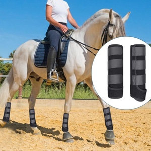 <span class=keywords><strong>Liberté</strong></span> de mouvement Bottes de protection de jambe de <span class=keywords><strong>cheval</strong></span> équestre en néoprène Protections non restrictives Polo Wraps - Product Image 1