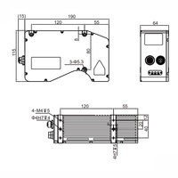 Profilateur laser 3D AKUSENSE ESX-GE200 0,1 µm haute précision pour les mesures de capteurs de position linéaire et angulaire