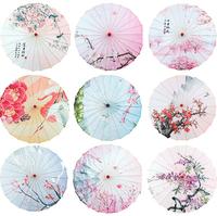 Parasol de danse classique artistique pour la photographie de mariage, costumes, décoration de plafond, parapluie chinois fait main en papier huilé et soie