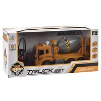 Ekskavatör için mühendislik kamyon oyuncak uzaktan kumanda karıştırma iş makinesi hafif müzik ile rc araba oyuncak büyük