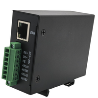 Servidor de Dispositivos Seriales Industriales, Convertidor RS485 RS232 a Ethernet RJ45, Gateway Modbus JQ-87NP, Totalmente Metálico