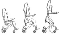 Dispositif de réadaptation robotique avancé pour la correction de la démarche de rééducation des membres inférieurs assis debout-Rollator Walker en gros