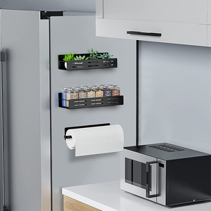 Organizador de Especias Magnético Autoadhesivo Único para Montar en la <span class=keywords><strong>Pared</strong></span> de la Cocina o Refrigerador - Product Image 5