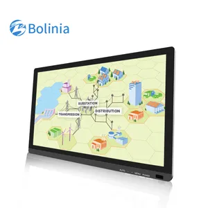 IP65 industrial display 21.5 inch Black Waterproof Wall Mount lcd tft touchscreen/non-touch industrial grade lcd monitor