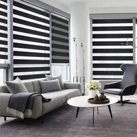 Persianas Inteligentes Zebra para Ventanas, Persianas Opacas de Lujo para el Hogar, Persianas y Contraventanas, Persianas Motorizadas con Control Remoto
