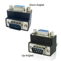DSUB D-SUB RS232 9Pin mâle à femelle vers le bas à angle droit adaptateur d'extension de 90 degrés pour ordinateur de projecteur d'affichage