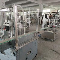 Chaîne de remplissage entièrement automatique à 2 têtes pour flacons de gel désinfectant liquide avec pompe, de Guangzhou Shaofeng Electric Motor