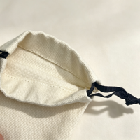 Sac anti-poussière en coton de couleur naturelle, pochette cadeau écologique pour bijoux, style national