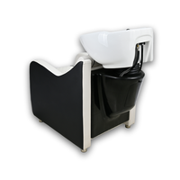 Lit de lavage de cheveux électrique inclinable avec télécommande, hauteur réglable, en PU imperméable, semi-inclinable, pour salon et spa