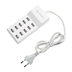 10-Port Smart <strong>USB</strong> Charger Hub Universal 50W Fast Charging Station for Home Office Compatible Multiple <strong>Devices</strong> <strong>USB</strong> 2.0 <strong>Interface</strong> - Product Image 1
