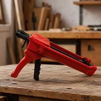 Pistola de calafateo comercial de 310 ml para sellado de juntas, aplicador manual de flujo uniforme con estructura de acero para marcos de ventanas, herramienta manual de limpieza