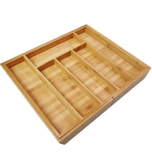 Organizador de Cubiertos de Bambú para Cajones, Organizador de Utensilios de Cocina, Precio Competitivo y Duradero - Product Image 1