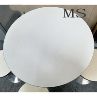 Mesa de la boda table de mariage moderne nordique mini table à manger blanche ensemble de 4 chaises
