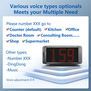Sistema de buscapersonas de botón de llamada de restaurante inalámbrico con sistema de llamada de servicio de gestión de colas de tablero de visualización - Product Image 4