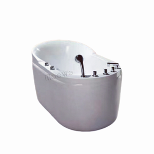 อ่างอาบน้ำวนขนาดเล็ก 120 ซม. อ่างจากุซซี่แบบตั้งพื้น อ่างน้ำร้อนในห้องน้ำพร้อมระบบนวดด้วยน้ำ - Product Image 5