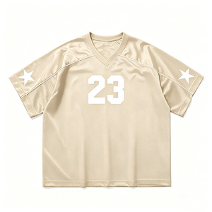 Camiseta de Fútbol Americano Healy Personalizada, Negra, de Malla, Cuello en V, Manga Corta, Transpirable, de Secado Rápido, que Absorbe la Humedad, Unisex, para Adultos, de Verano - Product Image 3