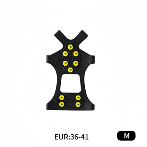 Customized silicone TPE10 nail yellow button <b>ice</b> claws from the source factory for outdoor mountain climbing and snow climbing - Product Image 6