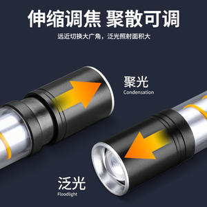 Mini lampe torche LED rechargeable Ningbo, batterie 500 mAh, alliage d'aluminium, lumière blanche, portable pour camping et randonnée - Product Image 5