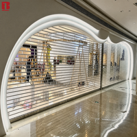 Porte à enroulement transparente en cristal Bolang pour magasin commercial, télécommandée, commande en gros, approvisionnement stable