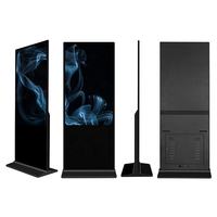 Écran d'affichage publicitaire LCD IPS de 32, 43, 49, 55 pouces, support de sol, totem, kiosque multimédia, signalisation numérique WiFi, CMS intégré