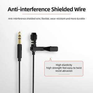 Holesale-radio <span class=keywords><strong>para</strong></span> teléfono móvil compatible con micrófono <span class=keywords><strong>de</strong></span> solapa con cancelación <span class=keywords><strong>de</strong></span> ruido, micrófono estéreo <span class=keywords><strong>de</strong></span> 3,5mm, con cable Plug and Play - Product Image 3