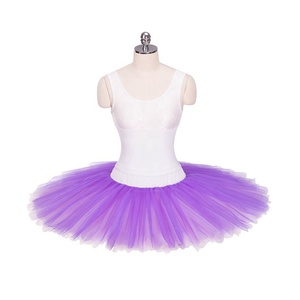 Tutú de Ballet para Competencia, Modelo Solodance, con Campanas Colgantes <span class=keywords><strong>Naranja</strong></span> Canaria, Estilo YAGP Raymonda Pancake - Product Image 4
