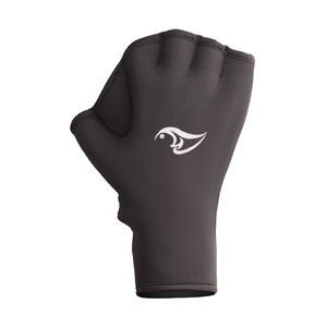 Guantes de silicona de protección palmeados para deportes al aire libre de dedos de tela de neopreno negro impermeable al por mayor - Product Image 1