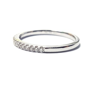Bijoux OEM Hong Kong – Or blanc massif 18 carats de haute qualité avec diamants véritables – Bague fine classique pour femme, idéale pour mariage et anniversaire - Product Image 2