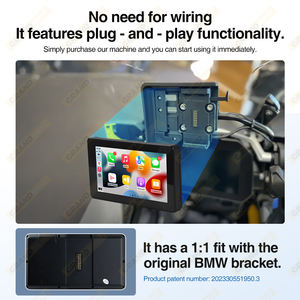 Grandnavi pour BMW moto CarPlay sortie rapide magnétique sans fil Carplay DVR enregistrement Android <span class=keywords><strong>Auto</strong></span> GPS Navi Anti-vol - Product Image 4