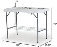Station de travail multi-usage en plastique de vente chaude pour la pêche de chasse de camping