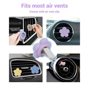 Diffuseur d'air pour voiture, fleur de dessin animé, clip de ventilation en silicone, aromathérapie, désodorisant, longue durée, parfum de 61 à 90 jours, 25g - Product Image 3