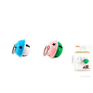 Campanas de dos colores Yommy de 2.4 cm, accesorio para mascotas para gatos y perros - Product Image 2