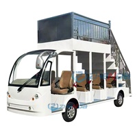 Bus électrique touristique à double étage personnalisable, escalier robuste, batterie lithium haute qualité, chargeur intelligent