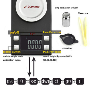 J&amp;R <strong>Smart</strong> Premium <strong>Weigh</strong> Professional 10g 20g 50g 100g 0.001 g Resolution Digital Milligram Jewelry <strong>Scale</strong> - Product Image 4