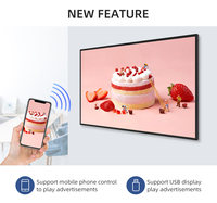 Pantalla LCD de 32 y 43 Pulgadas para Montaje en Pared, Pantallas Digitales para Menús, Tablero de Menús Digital Android, Soporte de Exhibición para Pared
