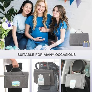 Sac à langer imperméable <span class=keywords><strong>pour</strong></span> <span class=keywords><strong>nouveau</strong></span>-<span class=keywords><strong>né</strong></span>, sac de voyage <span class=keywords><strong>pour</strong></span> couches, tapis à langer de voyage - Product Image 2