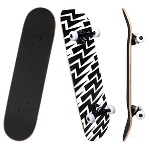 Planche à roulettes haute <span class=keywords><strong>performance</strong></span> pour tricks-Pont en bois dur concave à 8 plis, ruban antidérapant, camions en aluminium robustes - Product Image 1