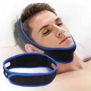 Sangle de menton anti-ronflement, accessoire pour l'apnée du sommeil, sangles de menton, pièces