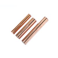 Barre ronde en cuivre pur rouge C11000 C12200 C2100 C21000 C70600 T1 T2 Tp1 H70 Barre en cuivre Barre ronde plate en cuivre