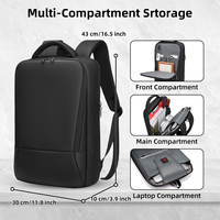 Sac à dos pour ordinateur portable 15,6 pouces imperméable, style professionnel, en tissu Oxford, pour les voyages, les étudiants, les hommes et les femmes