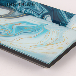 Uso Múltiple <span class=keywords><strong>azul</strong></span> jaspeado sombra de bandeja de exhibición de la joyería de decoración del hogar - Product Image 3