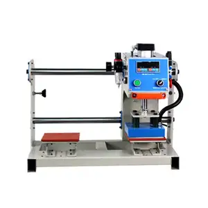 Logo Printing Machine Floral Stamping With Back Label Digital Garment Duplex Heat Press For Small Size T Shirt Printing Machine