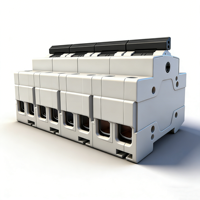 Interrupteur de transfert manuel à double alimentation HANDELE HDCS-125 4P 100A 400V 50Hz 35mm monté sur rail DIN