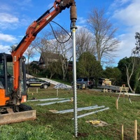 Pieu hélicoïdal à vis pour terrasses de ponts, porches et vérandas Ancres hélicoïdales de fondation Vente en gros directe