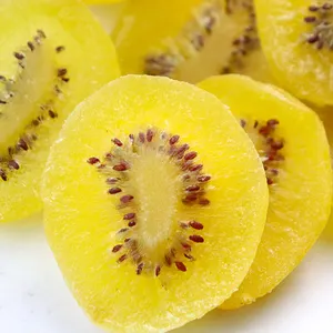 100 g/sac de kiwis séchés pour les collations Tranche de kiwis à coeur jaune séché à vendre