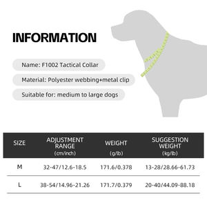 <span class=keywords><strong>Collar</strong></span> Táctico de Liberación Rápida para Perro, <span class=keywords><strong>Collar</strong></span> de Entrenamiento de Nailon Resistente, Hebilla de Metal con Asa y Parches, <span class=keywords><strong>Collar</strong></span> de Camuflaje de 3.8 CM para Perro - Product Image 3
