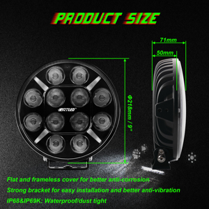 9 Zoll Lasers chein werfer 120W rund Auto Lighting Systems LKW <span class=keywords><strong>offraod</strong></span> 4 X4 Licht LED-Auto - Product Image 4