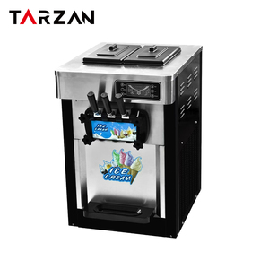 Bàn xách tay thương mại nhỏ Máy làm kem 2 + 1 hương vị mềm phục vụ Kem Máy làm maquina de helados - Product Image 6