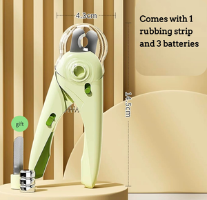 Cortauñas de Acero Inoxidable Ecológico al por Mayor de Fábrica con Luz LED para Detección de Sangre y Lima para Uso en Mascotas - Product Image 6