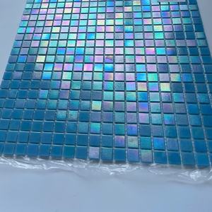 بلاط أشعة الشمس فسيفساء الزجاج الأزرق رخيصة لحوض السباحة - Product Image 2